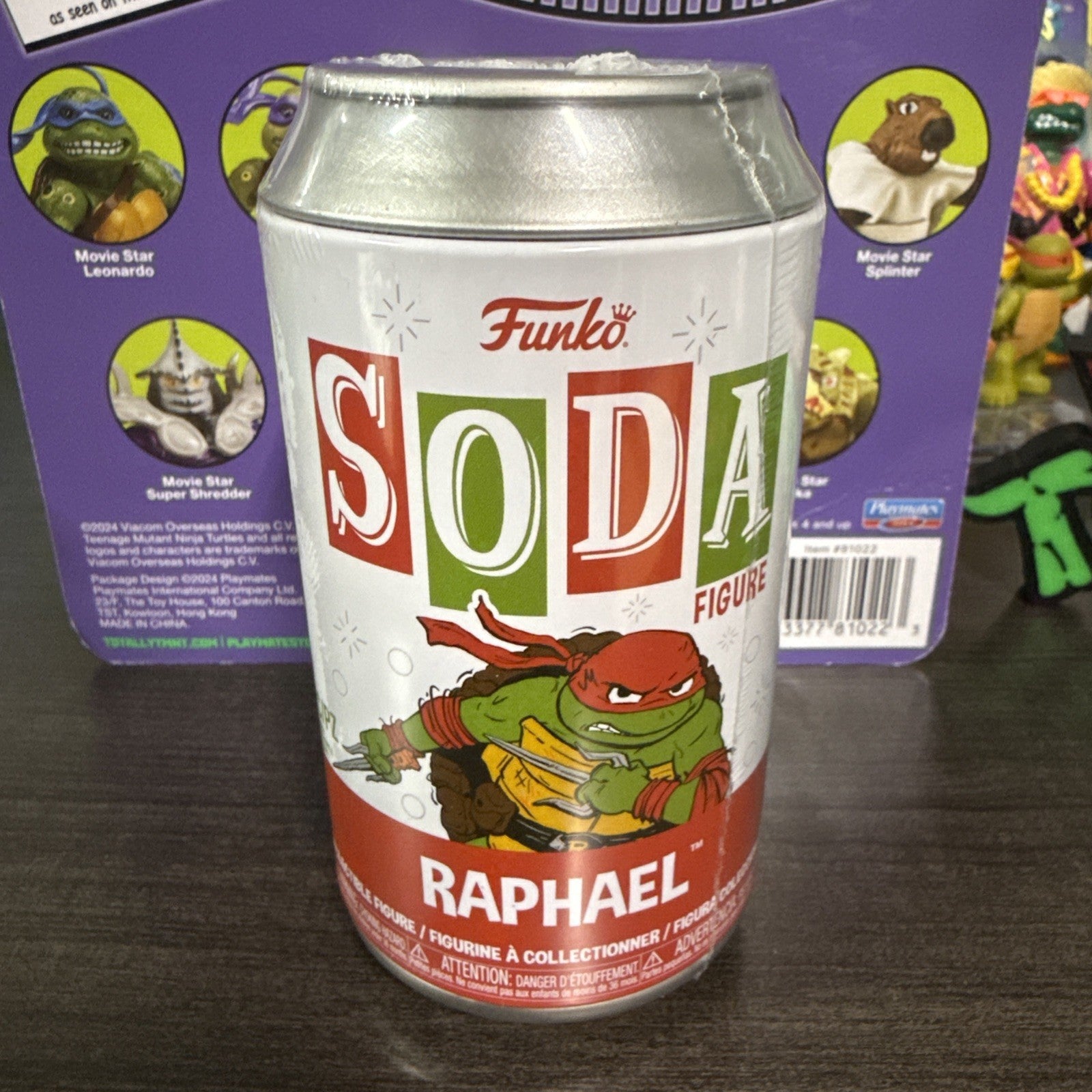 Funko Soda: Teenage Mutant Ninja Turtles - Raphael Figure in a Can - SEALED - toyscardscomics