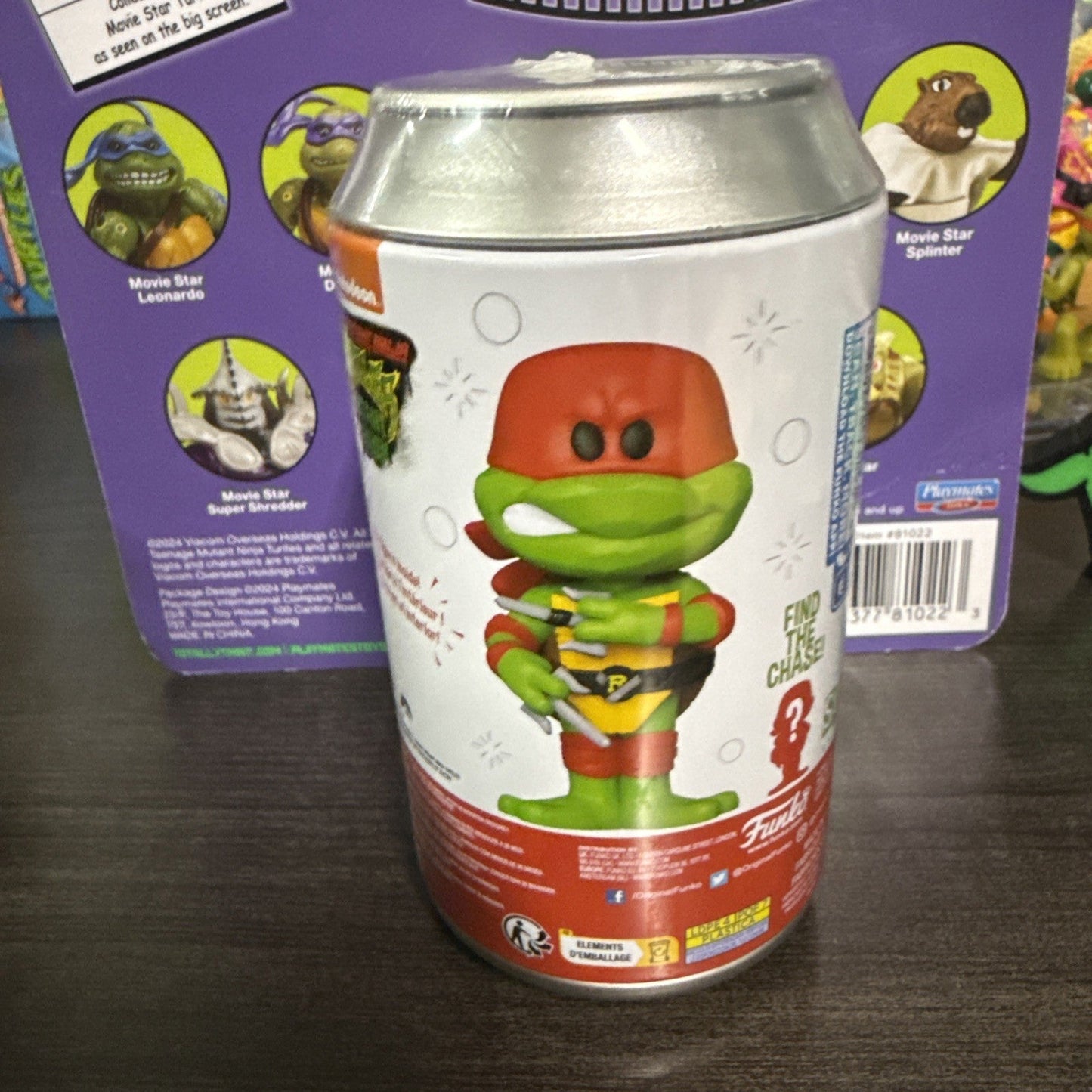 Funko Soda: Teenage Mutant Ninja Turtles - Raphael Figure in a Can - SEALED - toyscardscomics