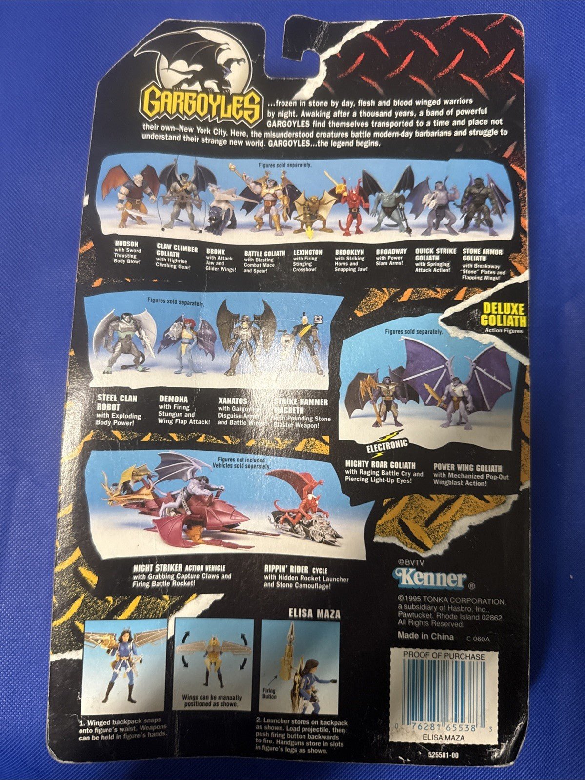 Gargoyles Elisa Maza Action Figure Vintage Kenner 1995 - toyscardscomics