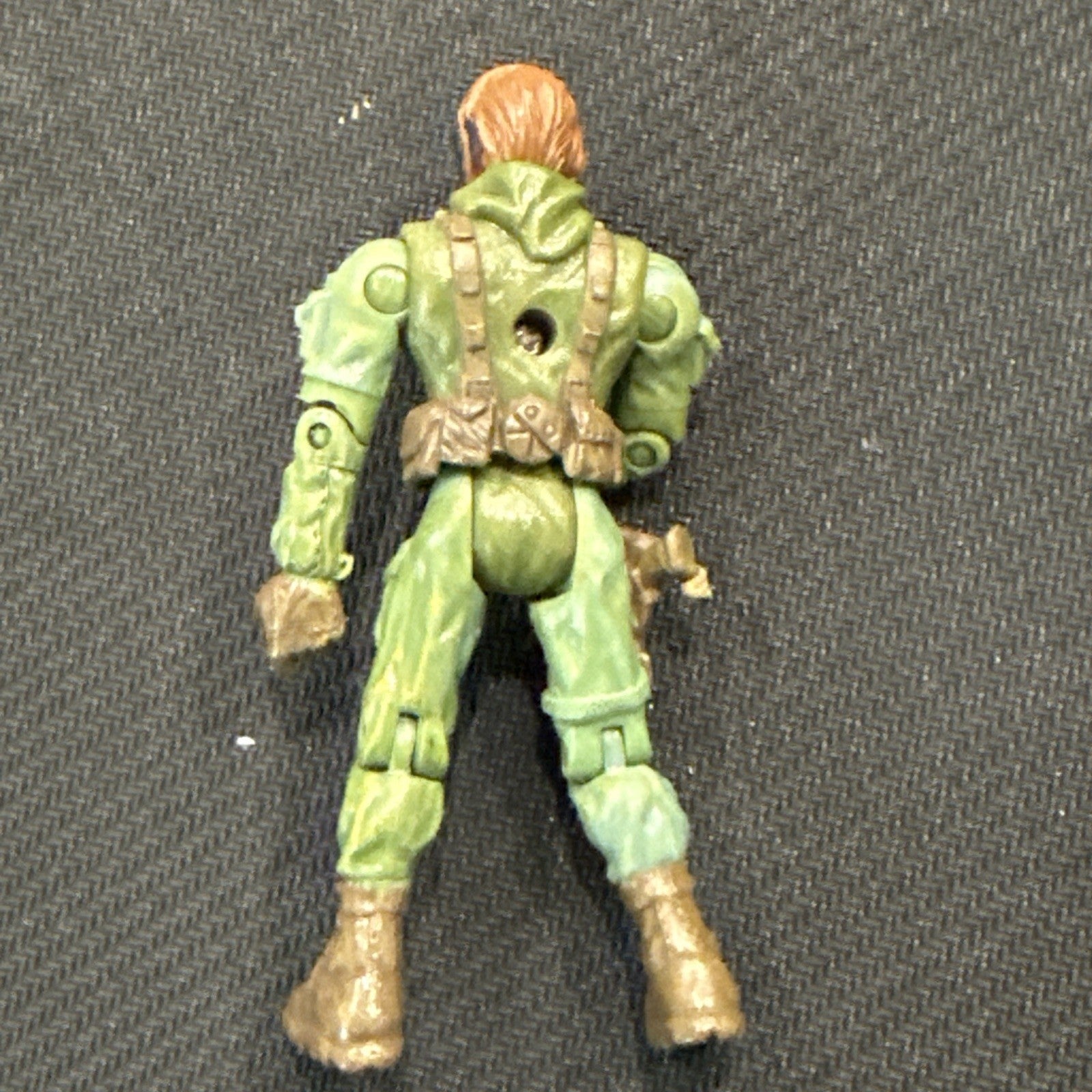 Green Military Action Figure Lanard 2003 Articulated Arms & Legs 4inch - toyscardscomics