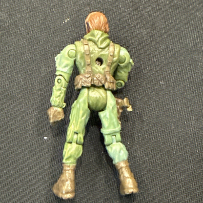Green Military Action Figure Lanard 2003 Articulated Arms & Legs 4inch - toyscardscomics