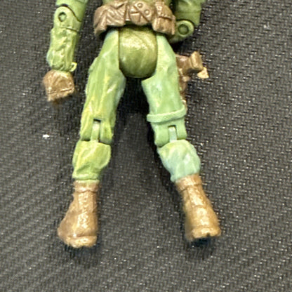 Green Military Action Figure Lanard 2003 Articulated Arms & Legs 4inch - toyscardscomics