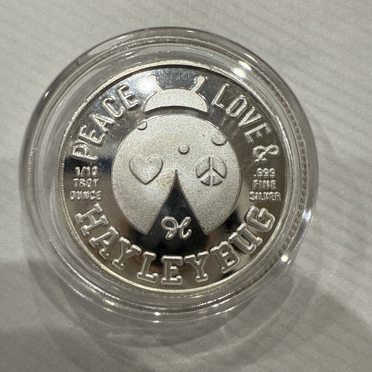 Halloween Crypt 1331 Hayleybug 1/10 Oz - The Mummy Bride - .999 Silver Art Round - toyscardscomics