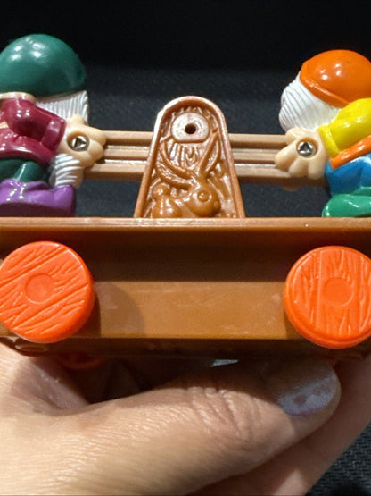 Happy Grumpy Seesaw Happy Meal Toy Disney Snow White Seven Dwarfs McDonalds '92 - toyscardscomics