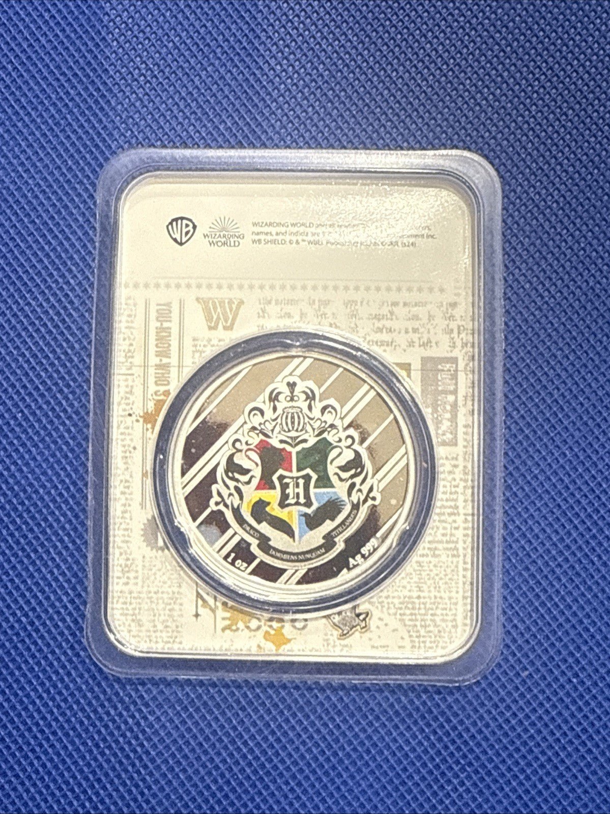 Harry Potter House Proof Colourised 1 oz 999 Fine Silver Round - toyscardscomics