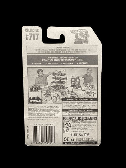 Hot Wheels 1997 Biohazard Series Hydroplane - 1 of 4 - #717 - Box Ships - toyscardscomics