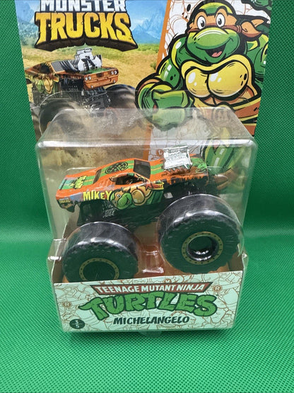Hot Wheels Monster Truck TMNT Teenage Mutant Ninja Turtles MICHAELANGELO - toyscardscomics
