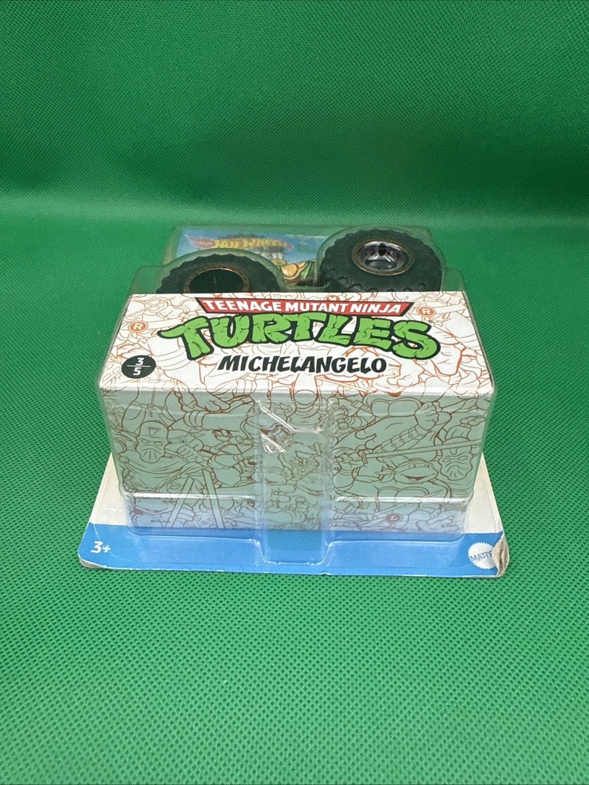 Hot Wheels Monster Truck TMNT Teenage Mutant Ninja Turtles MICHAELANGELO - toyscardscomics
