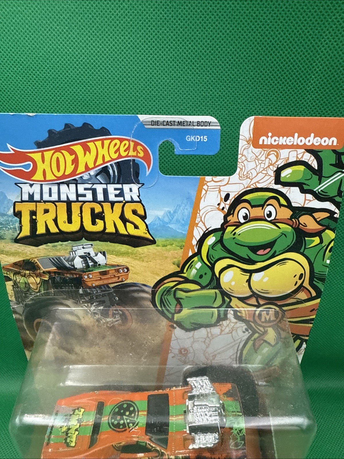 Hot Wheels Monster Truck TMNT Teenage Mutant Ninja Turtles MICHAELANGELO - toyscardscomics