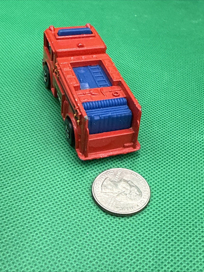 Hot Wheels Vintage 1976 Fire - Eater 51 Red Fire Engine Truck Mattel - toyscardscomics