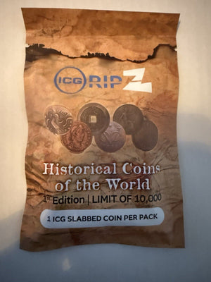 ICG RIPZ First Edition Historical Coins Of The World Limit Of 10,000!