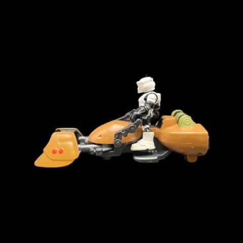 Imaginext STAR WARS Hasbro Galactic Heroes Speeder Bike Stormtrooper Figure 2014 - toyscardscomics