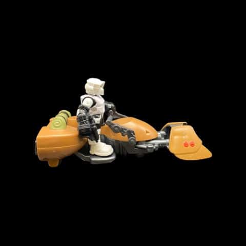 Imaginext STAR WARS Hasbro Galactic Heroes Speeder Bike Stormtrooper Figure 2014 - toyscardscomics