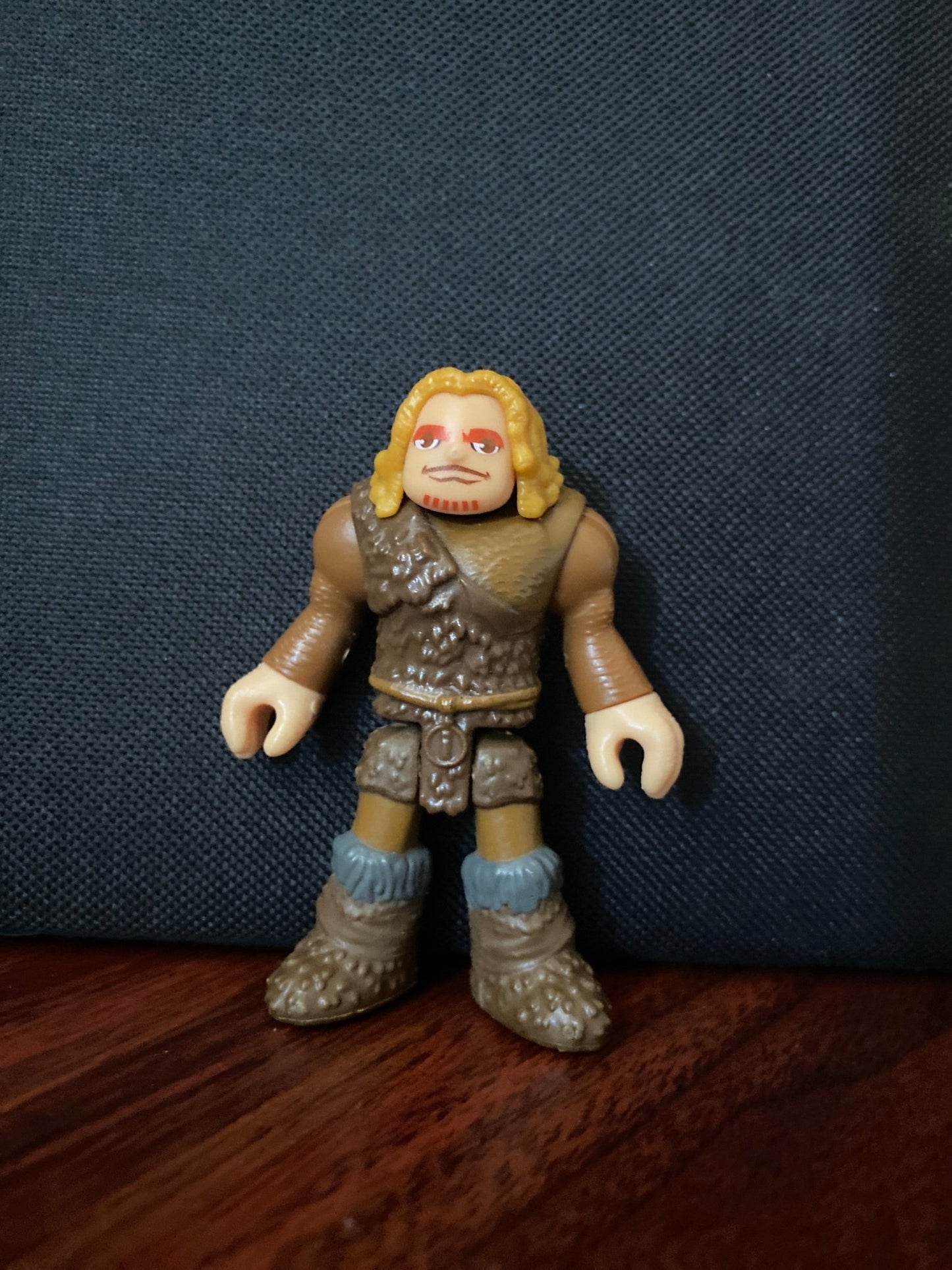 Imaginext Ultra T - Rex Cavemen - Blonde Hair Caveman Action Figure - toyscardscomics