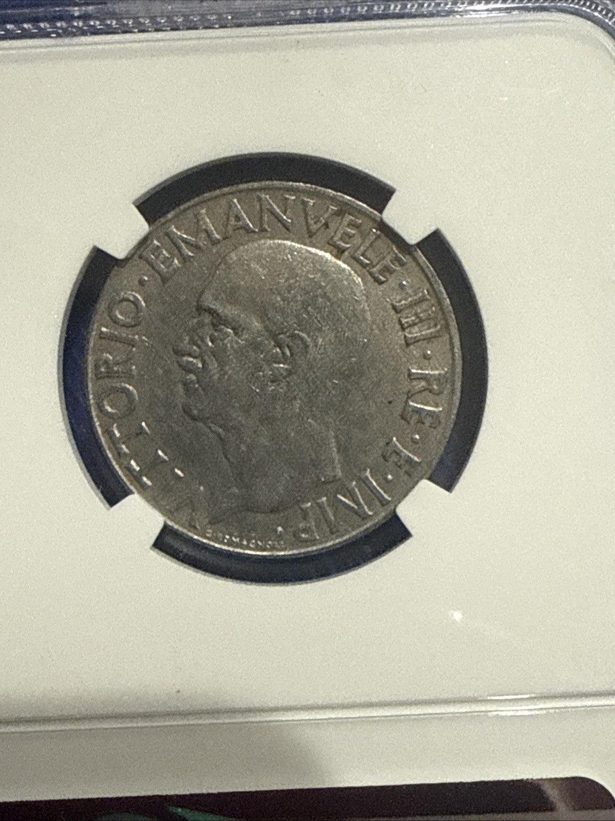 ITALY Vittorio Emanuele III 1940 R - XVIII 1 LIRA, NON - MAGNETIC, WWII COINAGE - toyscardscomics