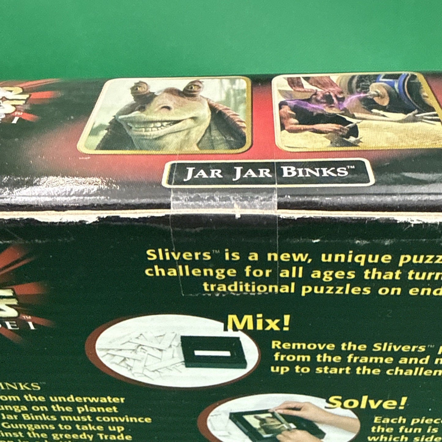 Jar Jar Binks Slivers Puzzles In One Unopened Box Star Wars Episode I 1999 - toyscardscomics