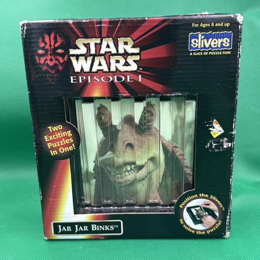Jar Jar Binks Slivers Puzzles In One Unopened Box Star Wars Episode I 1999 - toyscardscomics