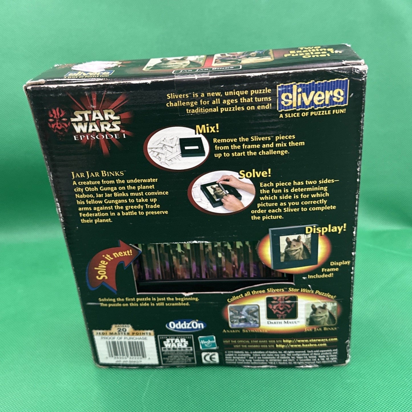 Jar Jar Binks Slivers Puzzles In One Unopened Box Star Wars Episode I 1999 - toyscardscomics