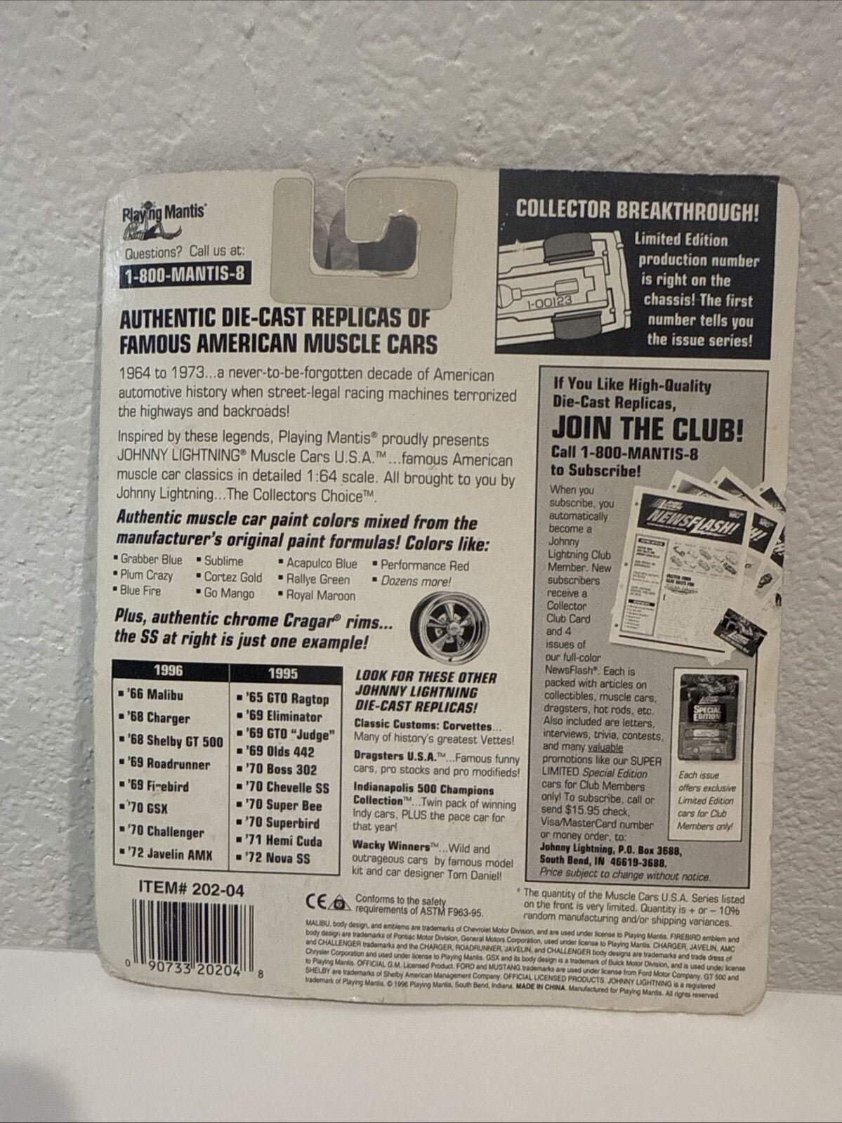 Johnny Lightning Muscle Cars USA 1972 AMC Javelin Green Diecast 1:64 Limited Ed - toyscardscomics