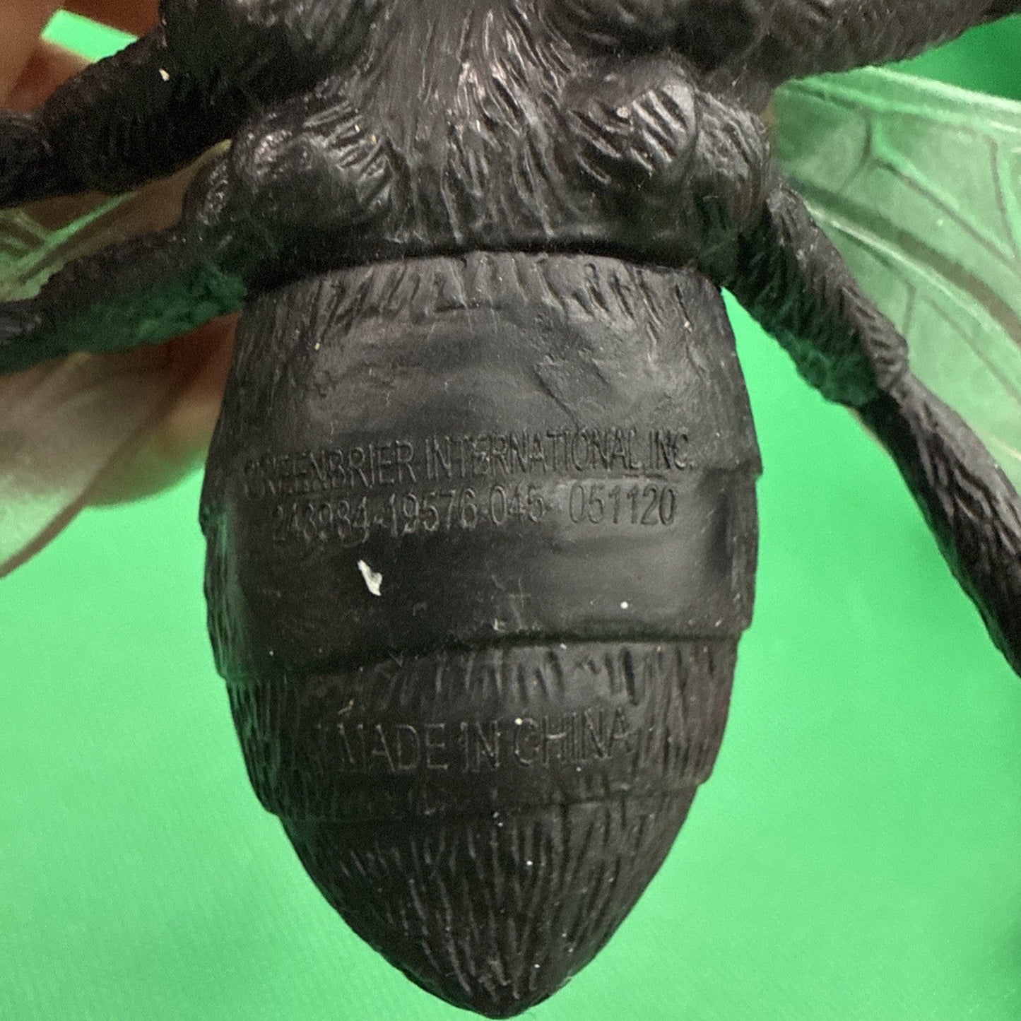 Jumbo Fly Figure Black Bug Transparent Wings Creepy Ugly Science Nature - toyscardscomics