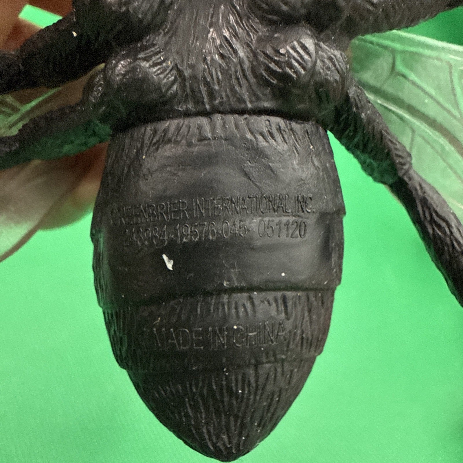 Jumbo Fly Figure Black Bug Transparent Wings Creepy Ugly Science Nature - toyscardscomics