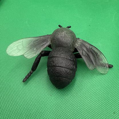 Jumbo Fly Figure Black Bug Transparent Wings Creepy Ugly Science Nature - toyscardscomics