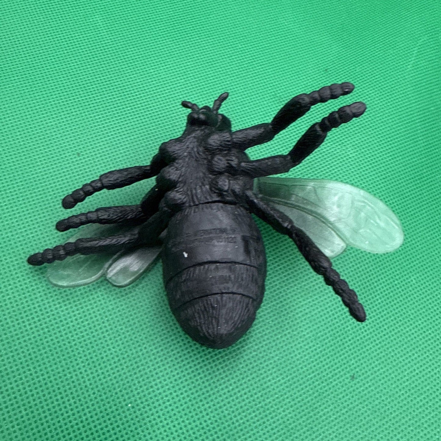 Jumbo Fly Figure Black Bug Transparent Wings Creepy Ugly Science Nature - toyscardscomics