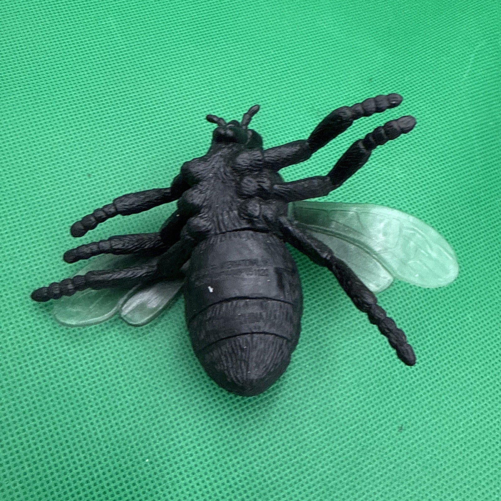 Jumbo Fly Figure Black Bug Transparent Wings Creepy Ugly Science Nature - toyscardscomics