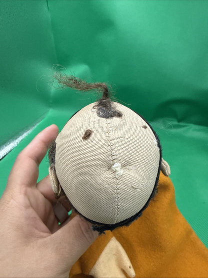 KERSA Pirate Hand Puppet Germany 1960s Vintage Felt Toy Theater - toyscardscomics
