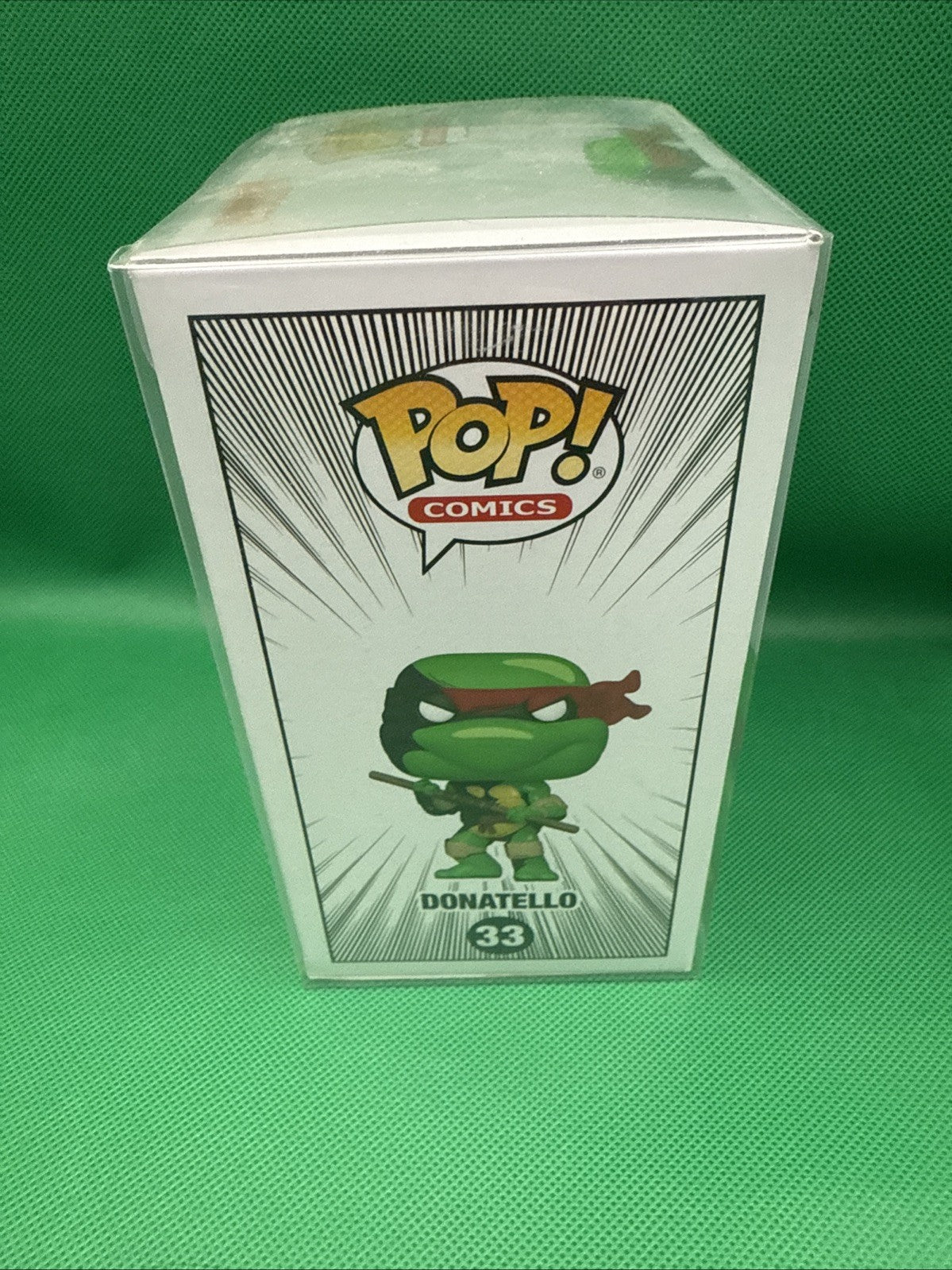 Kevin Eastman Signed Donatello Funko Pop 33 - toyscardscomics