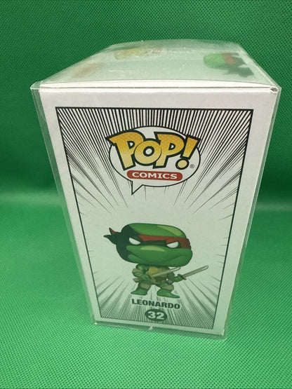 Kevin Eastman Signed Leonardo Funko Pop 32 - toyscardscomics