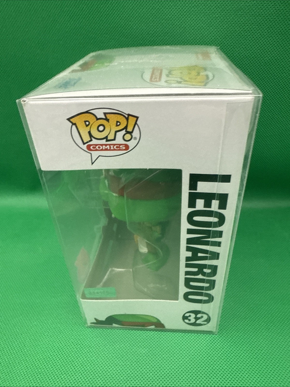 Kevin Eastman Signed Leonardo Funko Pop 32 - toyscardscomics