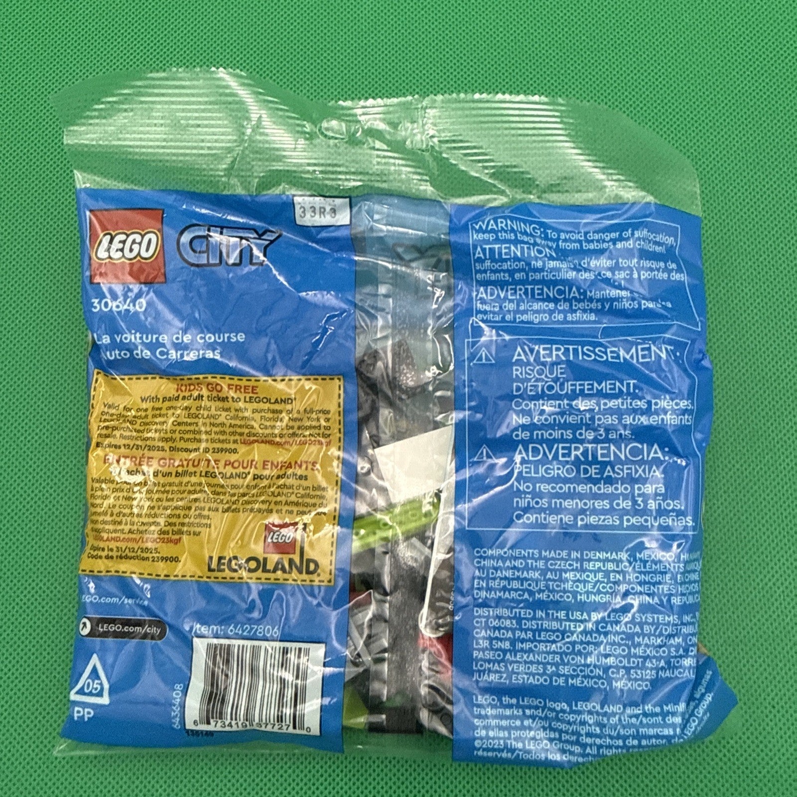 Lego 30640 City Race Car NEW IN SEALED BAG - toyscardscomics