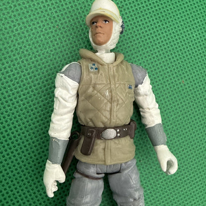 Luke Skywalker Hoth Attack Star Wars Empire Strikes Back 2" Action Figure 2003 - toyscardscomics