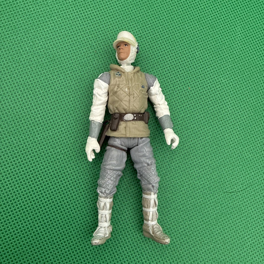 Luke Skywalker Hoth Attack Star Wars Empire Strikes Back 2" Action Figure 2003 - toyscardscomics