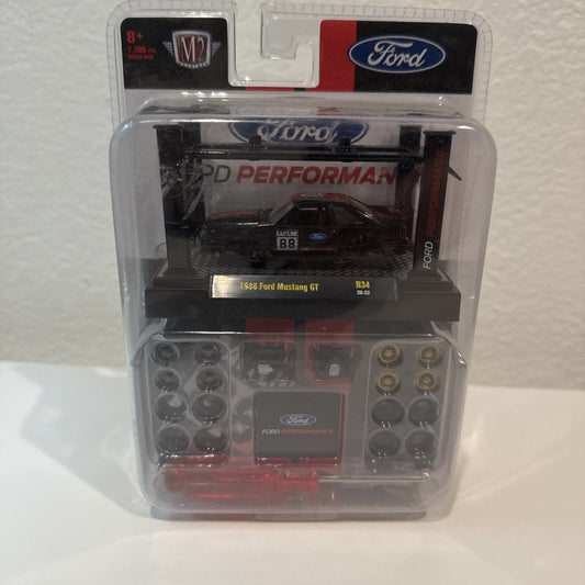 M2 Machines 1:64 Diecast 1988 Ford Mustang GT Ford Performance R34 Model Kit - toyscardscomics