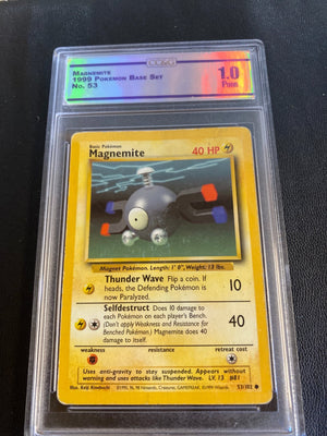 Magnemite 1999 Pokemon Base Set No. 53 CC&G 1