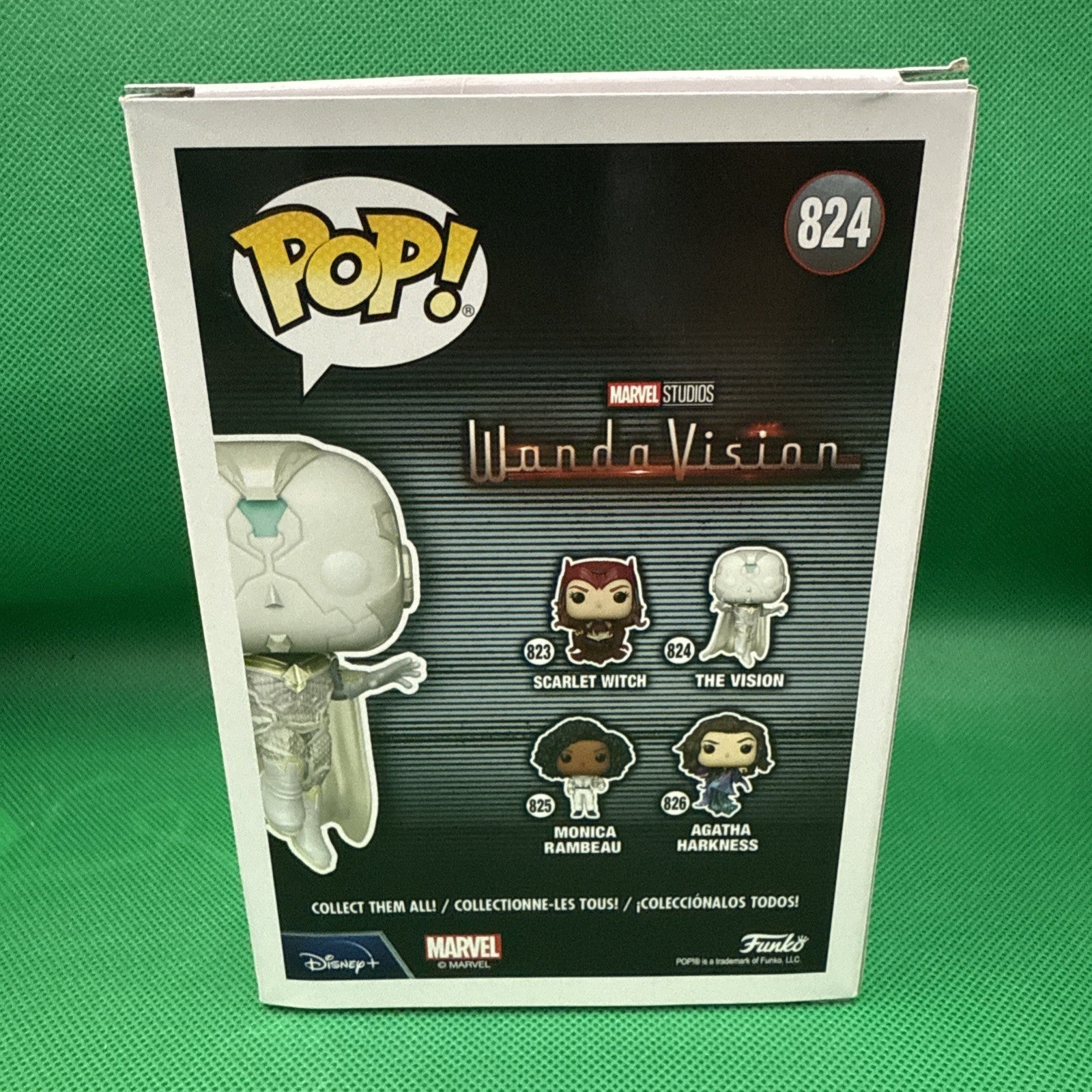 Marvel Funko Pop Vinyl Figurine - The Vision - WandaVision - No. 824 - toyscardscomics