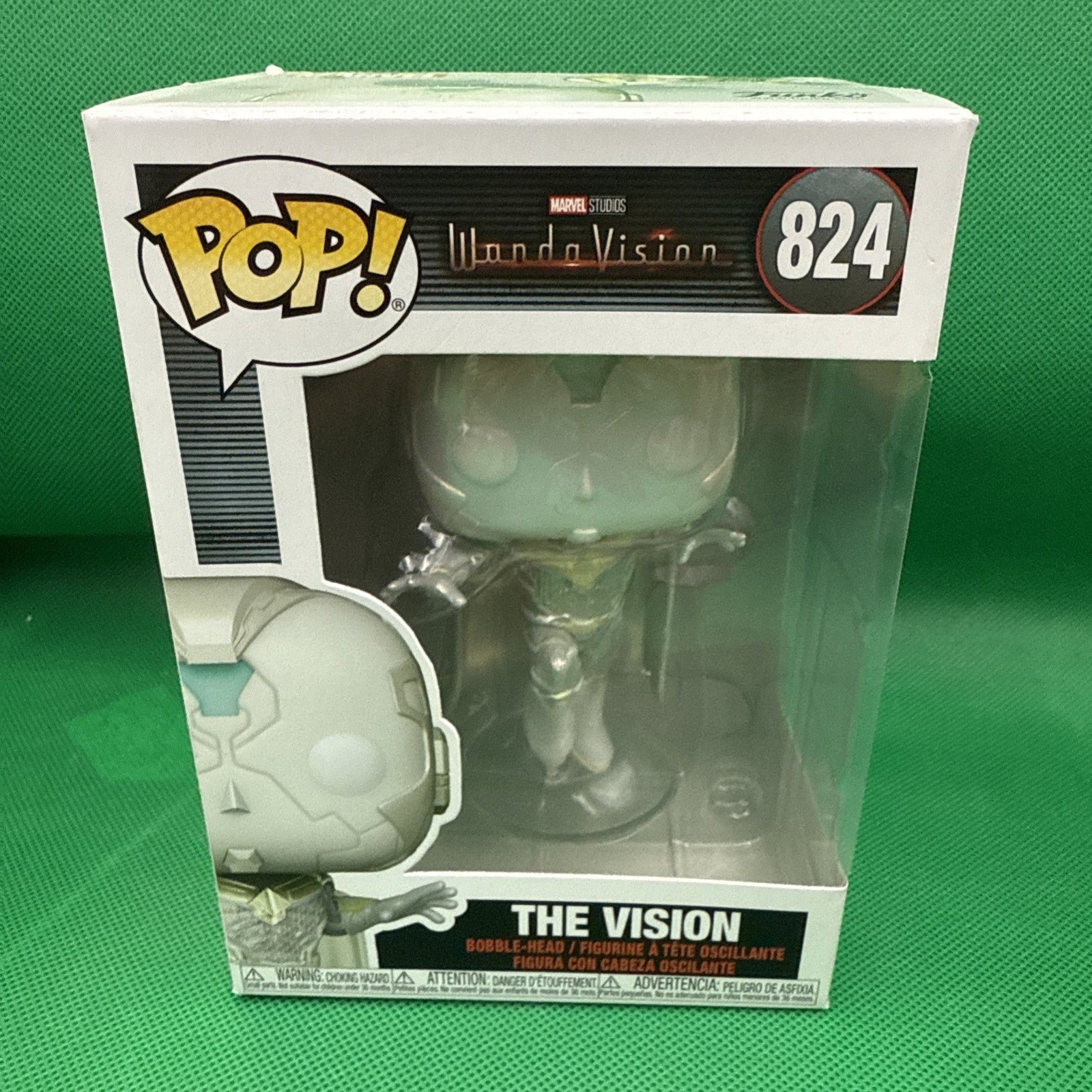 Marvel Funko Pop Vinyl Figurine - The Vision - WandaVision - No. 824 - toyscardscomics