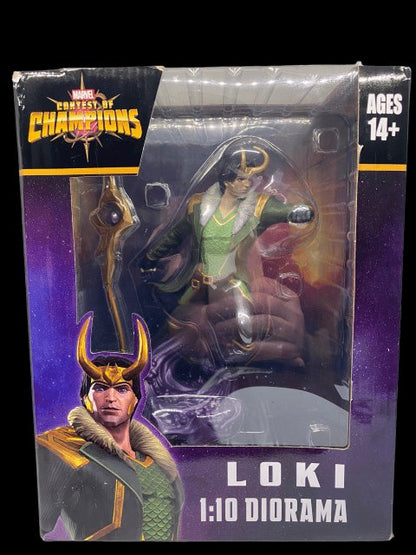 Marvel Gamer Verse Contest of Champions "Loki" 1:10 Diorama - MOC in Box - toyscardscomics