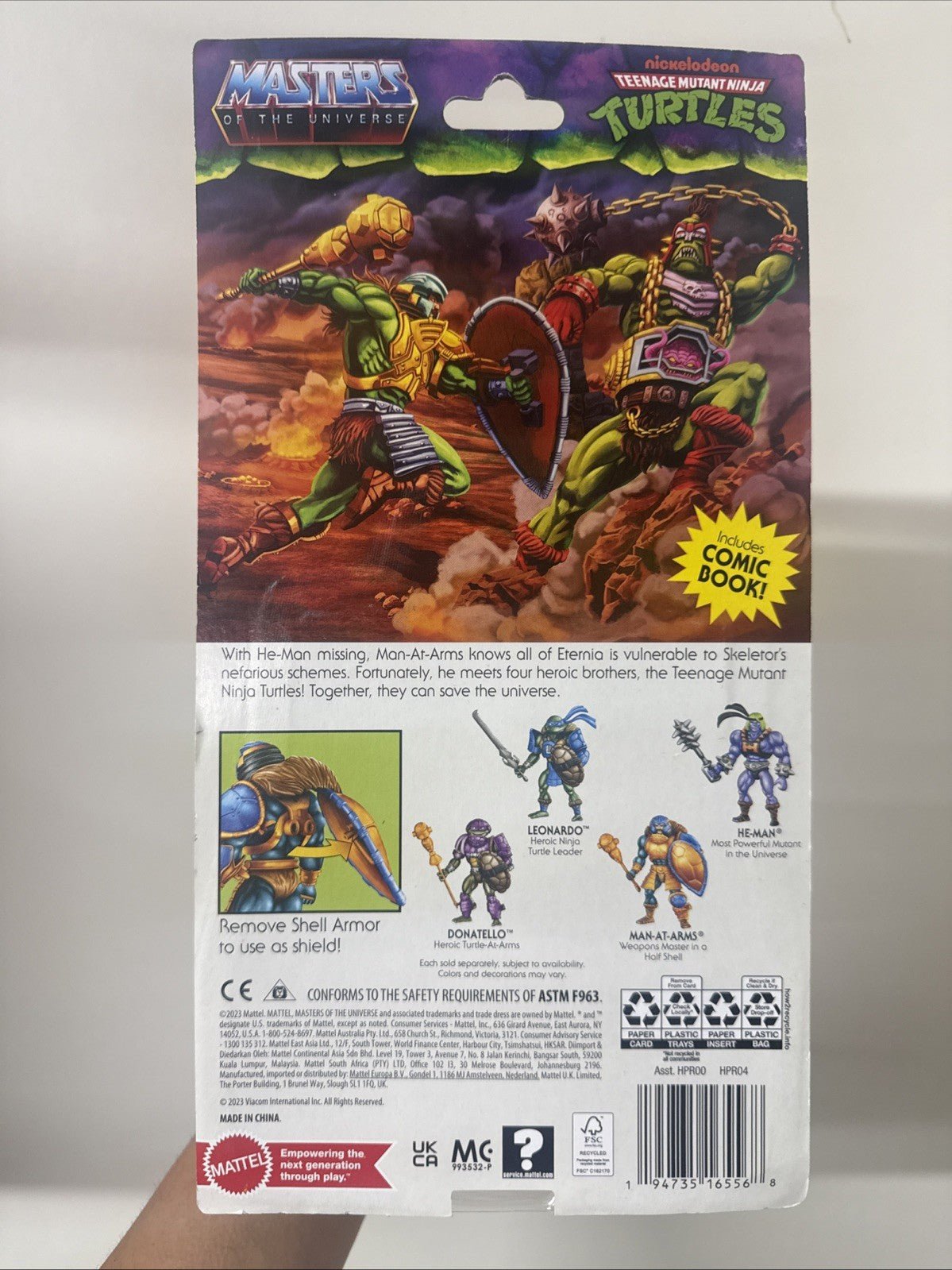 Masters of the Universe MOTU Origins Turtles Of Grayskull Man - At - Arms - toyscardscomics