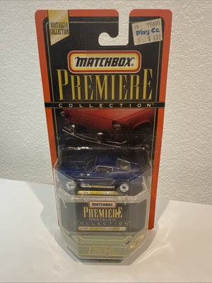 Matchbox Premiere-Nostalgia Collection-68 Mustang Cobra-Blue-NIP