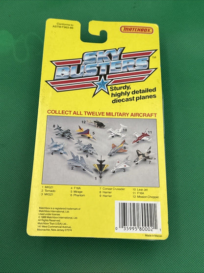 Matchbox Sinister me A7 Corsair SB2 - toyscardscomics