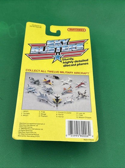 Matchbox Sky Busters SB6 Phantom F4E - Marines Airplane - toyscardscomics