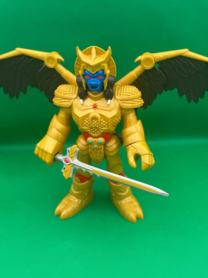 Mattel 2015 Mighty Power Ranger Villain GOLDAR Action Figure Extend/Fold Wings - toyscardscomics