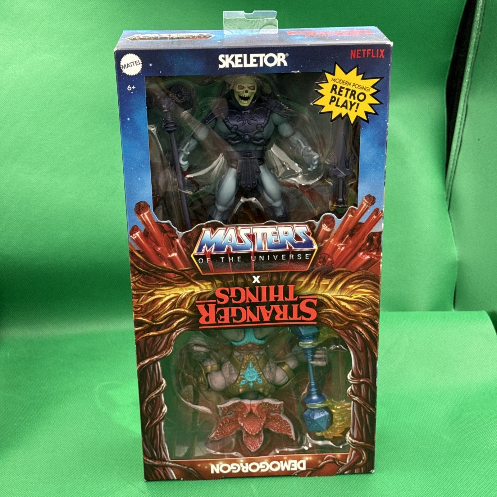 Mattel Masters of the Universe x Stranger Things Skeletor Demogorgon Figures NIB - toyscardscomics