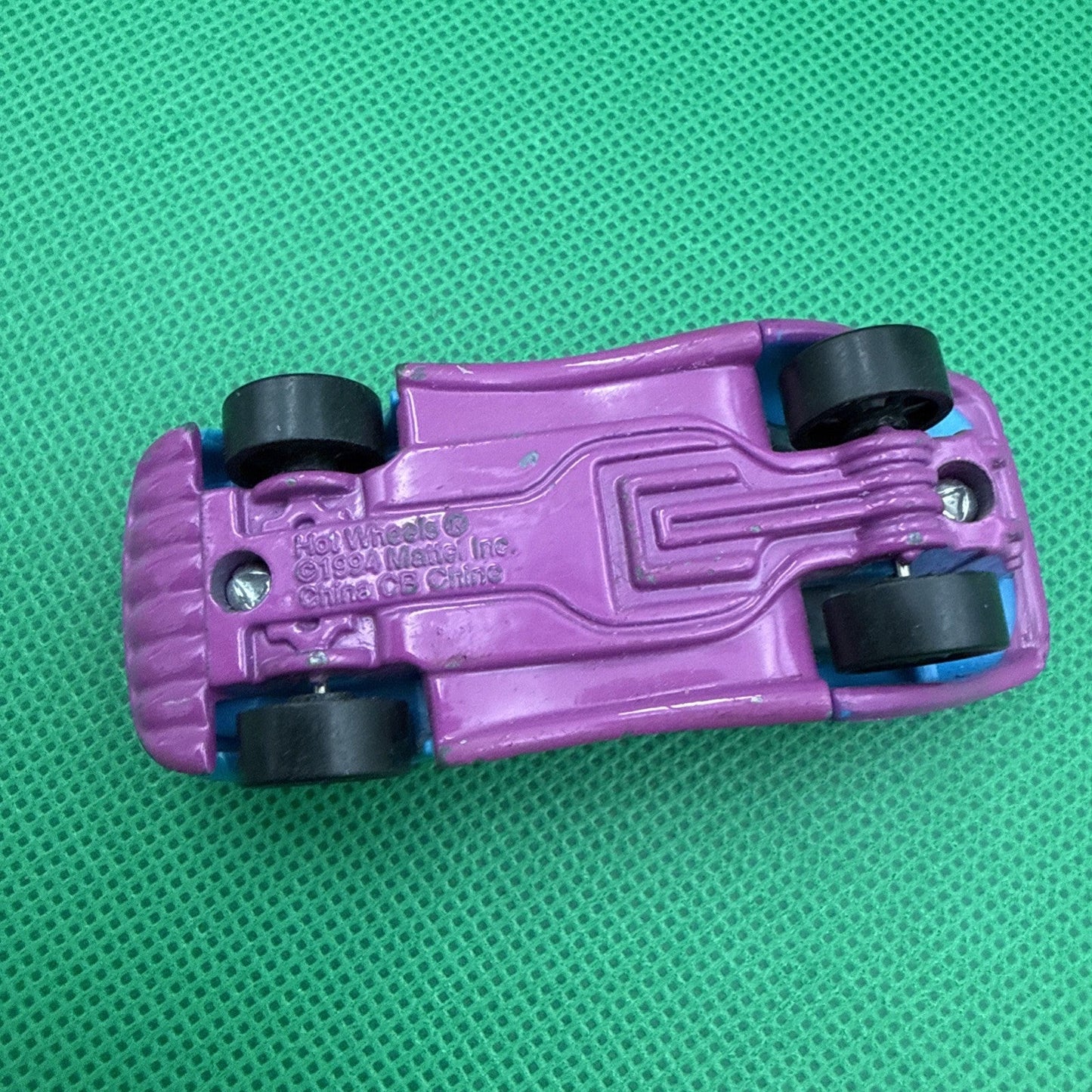 McDonalds Happy Meal Hot Wheels Vintage 1994 Mattel Die Cast Metal Blue Car - toyscardscomics