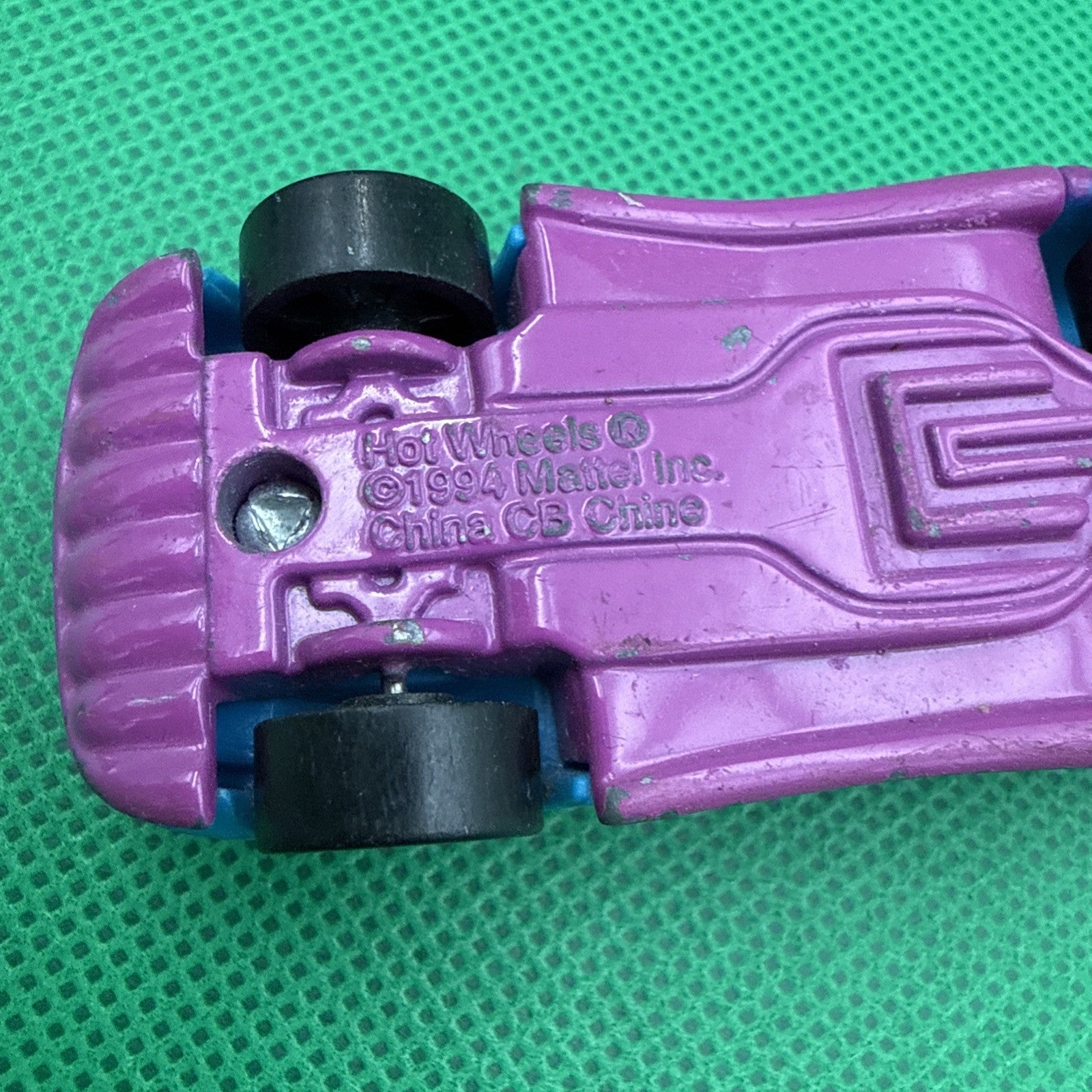 McDonalds Happy Meal Hot Wheels Vintage 1994 Mattel Die Cast Metal Blue Car - toyscardscomics