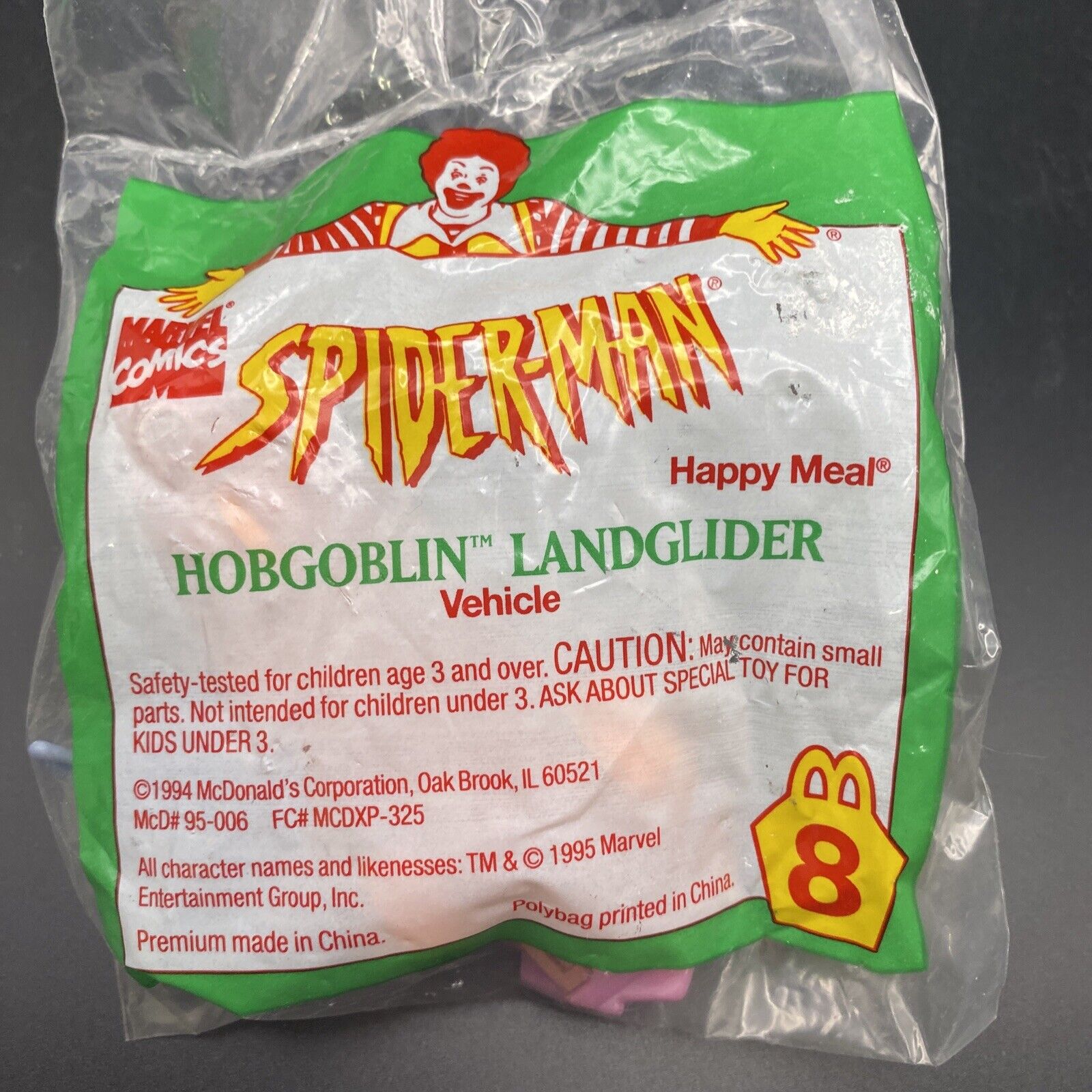 McDonald’s Happy Meal Marvel Spider - Man Hobgoblin Scorpion Mary Jane Toy's 1995 - toyscardscomics