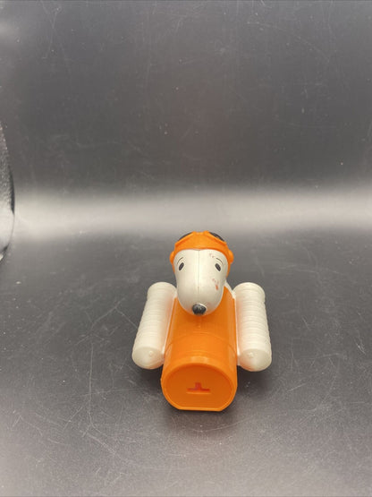 McDonalds Snoopy Nasa Rocket Toy Peanuts Pull Back & Release Happy Meal Vehicle - toyscardscomics